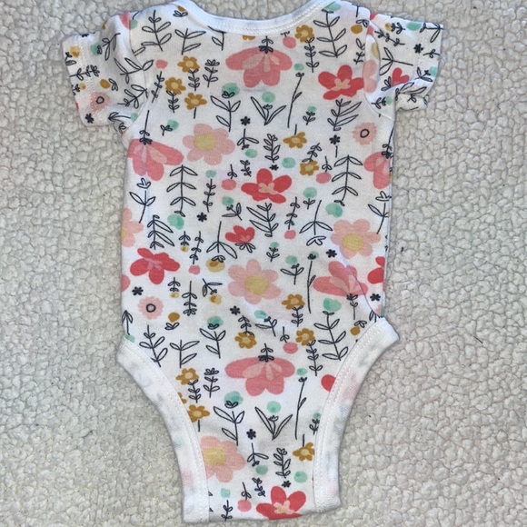 Gerber Organics Floral Print Onesie/Bodysuit (Preemie) - Picture 5 of 5